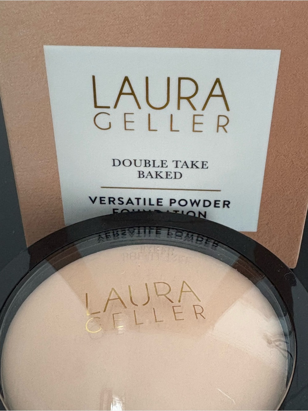 Laura Geller Double Take Baked Powder Foundation porcelain New in Box - Picture 4 of 5